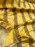 Designer Quality Gorgeous Silk Taffeta Satin Stripes - BROWN/ GOLD!!!