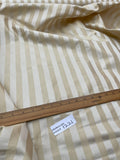 Designer Quality Gorgeous Silk Taffeta Satin Stripes - BROWN/ IVORY!!!