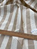 Designer Quality Gorgeous Silk Taffeta Stripes - LIGHT BROWNS/ IVORY!!!