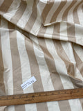 Designer Quality Gorgeous Silk Taffeta Stripes - LIGHT BROWNS/ IVORY!!!