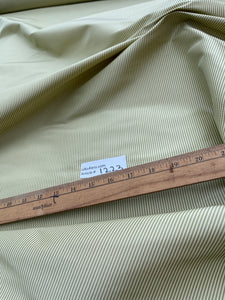 Designer Quality Gorgeous Silk Taffeta Stripes - GREEN/ IVORY!!!