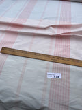 Designer Quality Gorgeous Silk Taffeta Plaid - PINK/LIGHT BLUES/OFF-WHITE!!!