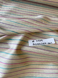 Fabulous Quality Raw Silk Tussah Novelty Stripes - PINK/ GRAY/ GREENS!!!