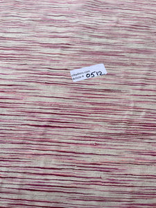 Fabulous Quality Heavy Raw Silk Tussah Stripes - BABY PINK/ MAGENTA!!!