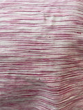 Fabulous Quality Heavy Raw Silk Tussah Stripes - BABY PINK/ MAGENTA!!!