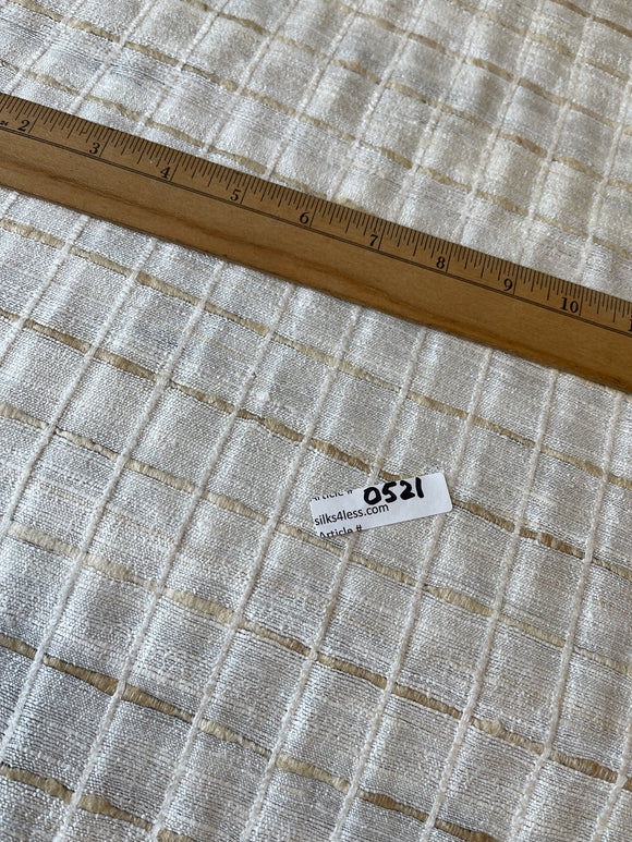 Fabulous Quality Heavy Silk Tussah Plaid - BLEACH!!!