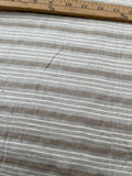 Fabulous Quality Silk Tussah Horizontal Stripes - NATURAL!!!