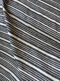 Fabulous Quality Silk Matka Stripes - BLACK/ WHITE!!!