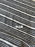 Fabulous Quality Silk Matka Stripes - BLACK/ WHITE!!!