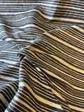 Fabulous Quality Silk Matka Stripes - BLACK/ WHITE!!!