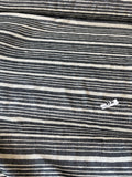 Fabulous Quality Silk Matka Stripes - BLACK/ WHITE!!!