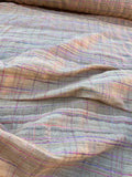 Fabulous Quality Silk Matka Plaid - NATURAL/ BABY PINK/ PURPLE!!!