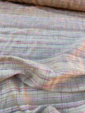 Fabulous Quality Silk Matka Plaid - NATURAL/ BABY PINK/ PURPLE!!!