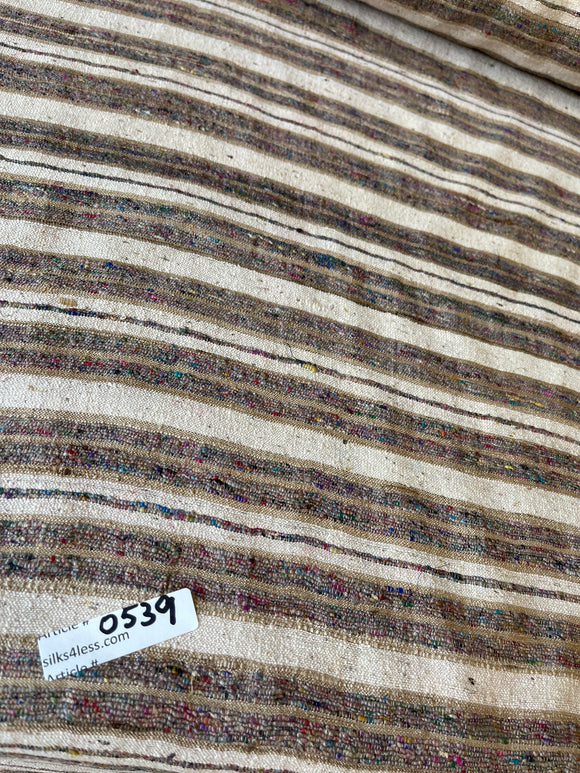 Fabulous Quality Raw Silk Horizontal Stripes -MULTI COLOR!!!