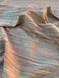 Fabulous Quality Raw Silk Horizontal Stripes -MULTI COLOR!!!