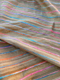 Fabulous Quality Raw Silk Horizontal Stripes -MULTI COLOR!!!