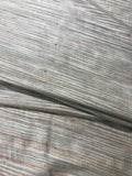 Fabulous Quality Raw Silk Horizontal Stripes - BROWNS/ BLUES!!!