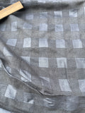 Fabulous Quality Silk Raw Tussah/ Noil Plaid -BLACK!!!