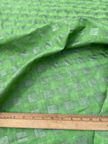 Fabulous Quality Silk Raw Tussah/ Noil Plaid -GREEN!!!