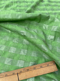 Fabulous Quality Silk Raw Tussah/ Noil Plaid -GREEN!!!