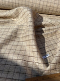 Fabulous Quality Raw Silk Tussah Checks - NATURAL!!!