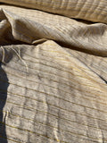 Fabulous Quality Raw Silk Tussah - NATURAL/ GOLD LUREX!!!