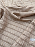 Fabulous Quality Raw Silk Tussah Stripes - NATURAL!!!