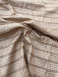 Fabulous Quality Raw Silk Tussah Stripes - NATURAL!!!