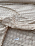 Fabulous Quality Raw Silk Matka Plaid - WHEAT!!!