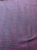 Fabulous Quality Raw Silk Matka Tweed  - NAVY/ RED!!!