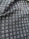 Fabulous Quality Raw Silk Matka Tweed  -BLACK/ WHITE!!!