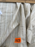 Fabulous Quality Raw Silk Matka Stripes - NATURAL/ TAN!!!