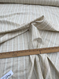 Fabulous Quality Raw Silk Matka Stripes - NATURAL/ TAN!!!