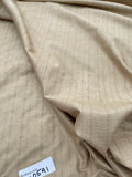 Fabulous Quality Raw Silk Matka Stripes  - CHAMPAGNE/ TAN!!!