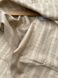 Fabulous Quality Raw Silk Matka Stripes - CHAMPAGNE/ TAN!!!