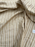 Fabulous Quality Raw Silk Matka Stripes  -CHAMPAGNE/ TAN!!!