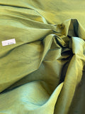 Fabulous Quality Iridescent Silk Shantung - GREEN/ TEAL!!!