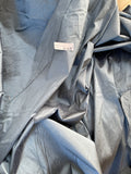 Fabulous Quality Iridescent Silk Shantung - STEEL/ BLACK!!!