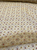 Exquisite Quality Silk Tissue Novelty/ Embroidery - WHITE/ GOLD!!!