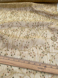 Exquisite Quality Silk Tissue Pleated Hand Embroidery - WHITE/ GOLD!!!