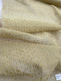 Exquisite Quality Silk Tissue Pleated Polka Dots - WHITE/ GOLD!!!