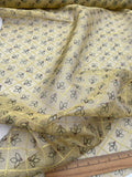 Exquisite Quality Silk Tissue Embroidery - WHITE/ GOLD!!!