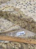 Exquisite Quality Silk Tissue Print - WHITE/ COPPER!!!