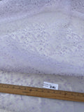 Exquisite Quality Silk Organza Embroidery- WHITE/ LILAC!!!