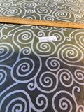 Exquisite Quality Silk Tissue Printed Pattern - SWIRL!!!