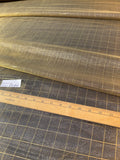 Exquisite Quality Silk Tissue Plaid Pattern - BLACK/ GOLD!!!