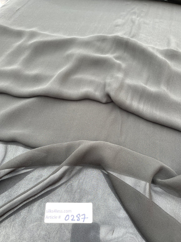 Exquisite Quality Silk Chiffon Solids - BLACK!!!