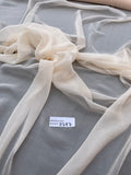 Exquisite Quality Silk Chiffon Solids - LIGHT PEACH!!!