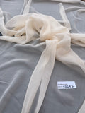 Exquisite Quality Silk Chiffon Solids - LIGHT PEACH!!!