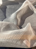 Exquisite Quality Silk Organza Polka Dots - OFF-WHITE!!!